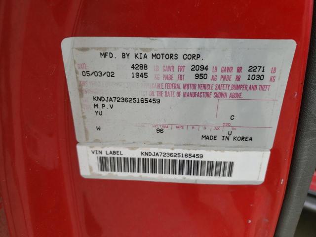 Photo 10 from auction – 2002 KIA SPORTAGE with VIN KNDJA723625165459