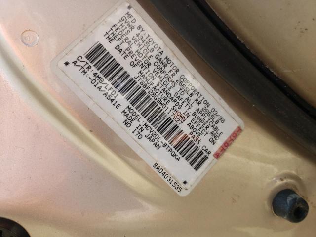 Photo 10 from auction – 1998 LEXUS ES 300 with VIN JT8BF28G9W0117927