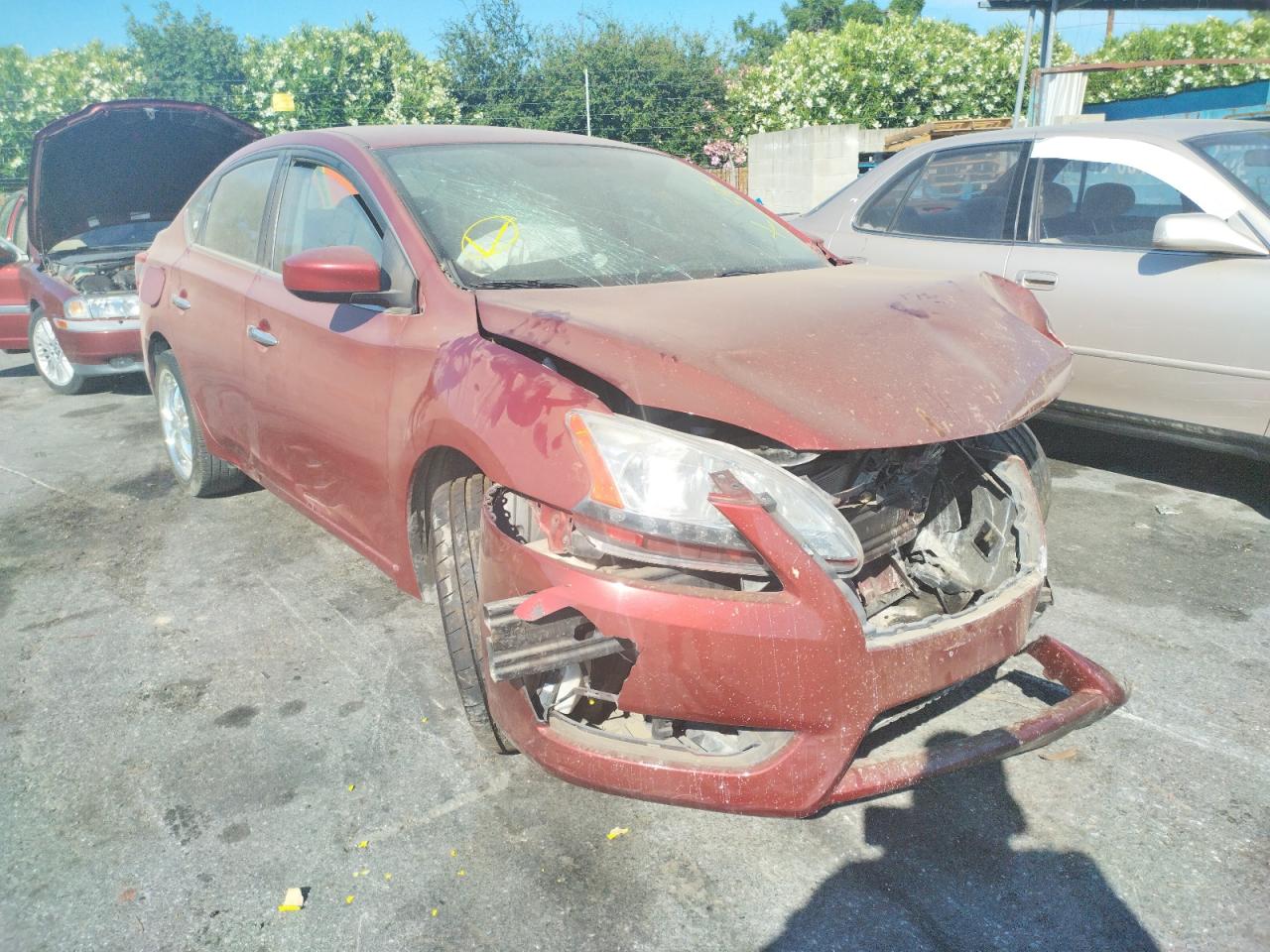 NISSAN SENTRA S 2015 with VIN 3N1AB7AP2FL665841 - Photo from auction