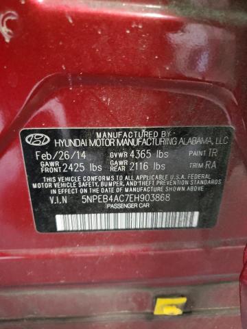 Photo 10 from auction – 2014 HYUNDAI SONATA GLS with VIN 5NPEB4AC7EH903868