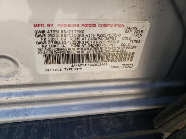 Photo 10 from auction – 2016 MITSUBISHI OUTLANDER with VIN JA4AZ3A30GZ012461