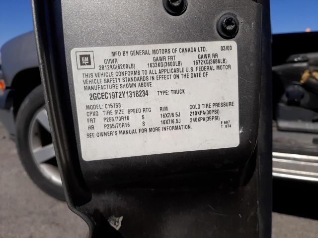 Photo 10 from auction – 2000 CHEVROLET SILVERADO with VIN 2GCEC19T2Y1318234