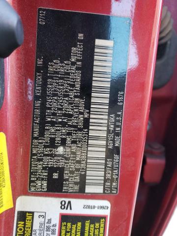 Photo 10 from auction – 2013 TOYOTA VENZA LE with VIN 4T3BA3BBXDU035314