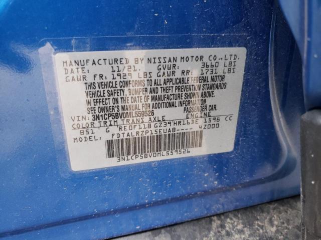 Photo 10 from auction – 2021 NISSAN KICKS S with VIN 3N1CP5BV0ML559526