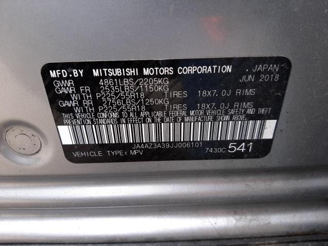 Photo 10 from auction – 2018 MITSUBISHI OUTLANDER with VIN JA4AZ3A39JJ006101