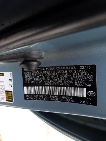 Photo 10 from auction – 2013 TOYOTA PRIUS with VIN JTDKN3DU5D5598362