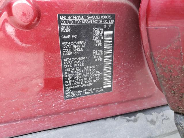 Photo 10 from auction – 2016 NISSAN ROGUE S with VIN KNMAT2MT2GP625898