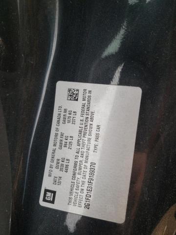 Photo 10 from auction – 2015 CHEVROLET CAMARO LT with VIN 2G1FD1E31F9189370