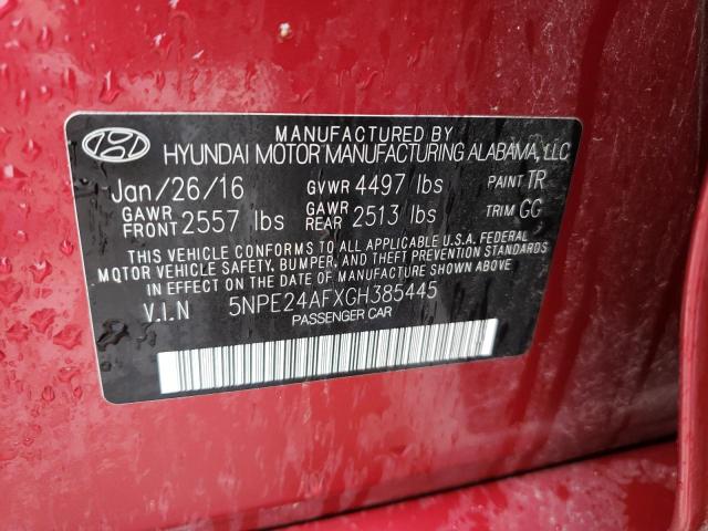 Photo 10 from auction – 2016 HYUNDAI SONATA SE with VIN 5NPE24AFXGH385445