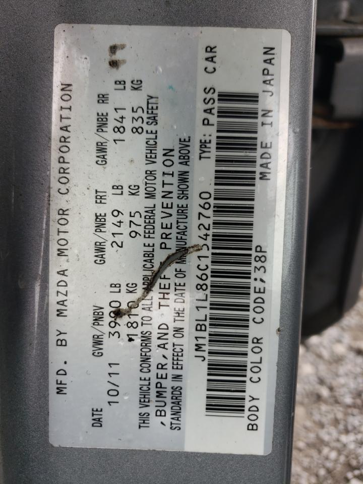 Foto 11 de la subasta – 2012 MAZDA 3 I con VIN JM1BL1L86C1542760