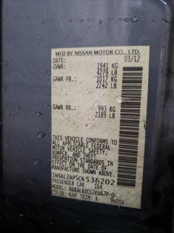 Photo 10 from auction – 2012 NISSAN ALTIMA BAS with VIN 1N4AL2AP5CN536202