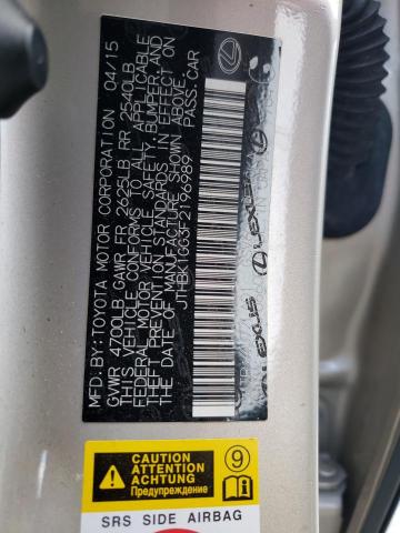Foto 10 de la subasta – 2015 LEXUS ES 350 con VIN JTHBK1GG3F2196989