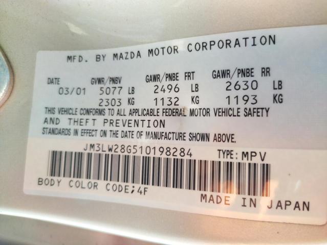 Photo 10 from auction – 2001 MAZDA MPV WAGON with VIN JM3LW28G510198284