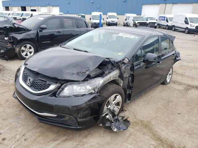 Photo 2 from auction – 2013 HONDA CIVIC LX with VIN 19XFB2F51DE000492