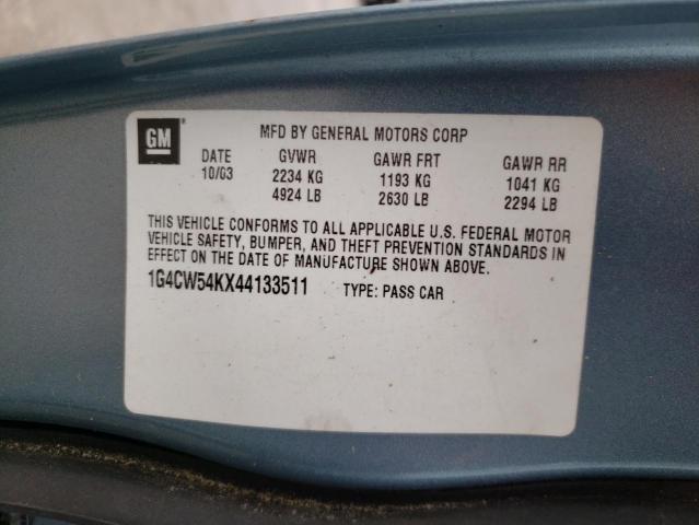 Photo 10 from auction – 1997 BUICK PARK AVENU with VIN 1G4CW52K0V4631138
