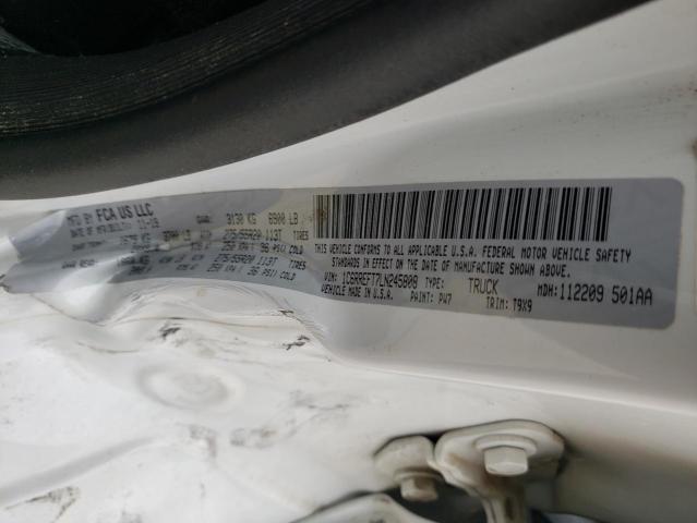Photo 10 from auction – 2020 RAM 1500 BIG H with VIN 1C6RREFT7LN245808