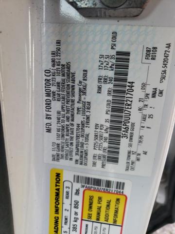 Photo 10 from auction – 2014 FORD FUSION S H with VIN 3FA6P0UU7ER217044