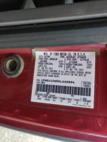 Photo 10 from auction – 1995 FORD BRONCO U10 with VIN 1FMEU15N9SLA42894