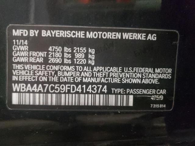 Photo 10 from auction – 2015 BMW 428 XI GRA with VIN WBA4A7C59FD414374