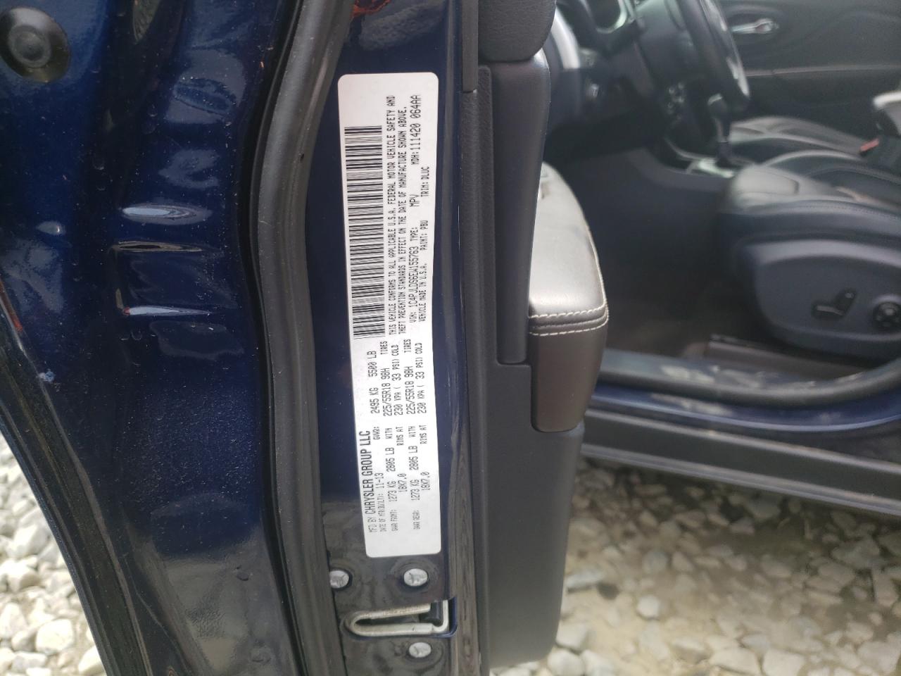 Photo 10 from auction – 2014 JEEP CHEROKEE L with VIN 1C4PJLDS6EW155763