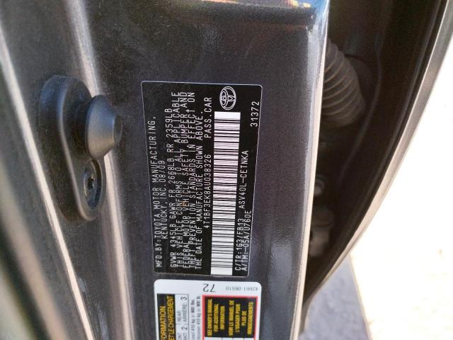 Photo 10 from auction – 2010 TOYOTA CAMRY BASE with VIN 4T1BF3EK8AU038326