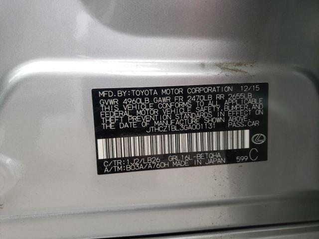 Photo 10 from auction – 2016 LEXUS GS 350 with VIN JTHCZ1BL3GA001131