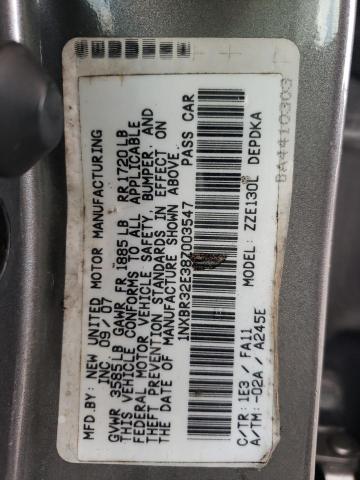 Photo 10 from auction – 2008 TOYOTA COROLLA CE with VIN 1NXBR32E38Z003547