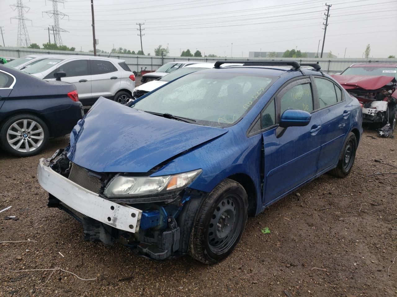 Photo 2 from auction – 2014 HONDA CIVIC LX with VIN 19XFB2F52EE047127