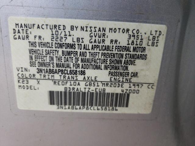 Photo 10 from auction – 2012 NISSAN SENTRA 2.0 with VIN 3N1AB6AP8CL658186
