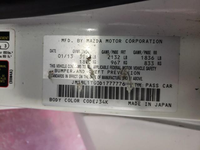 Photo 10 from auction – 2013 MAZDA 3 I with VIN JM1BL1TG0D1777776