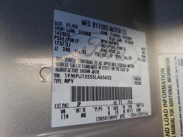 Photo 10 from auction – 2005 FORD EXPEDITION with VIN 1FMPU15555LA65652