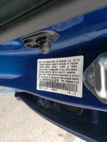 Photo 10 from auction – 2014 HONDA CIVIC LX with VIN 19XFB2F52EE214795