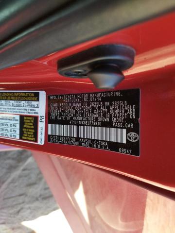 Photo 10 from auction – 2014 TOYOTA CAMRY L with VIN 4T1BF1FK8EU778810