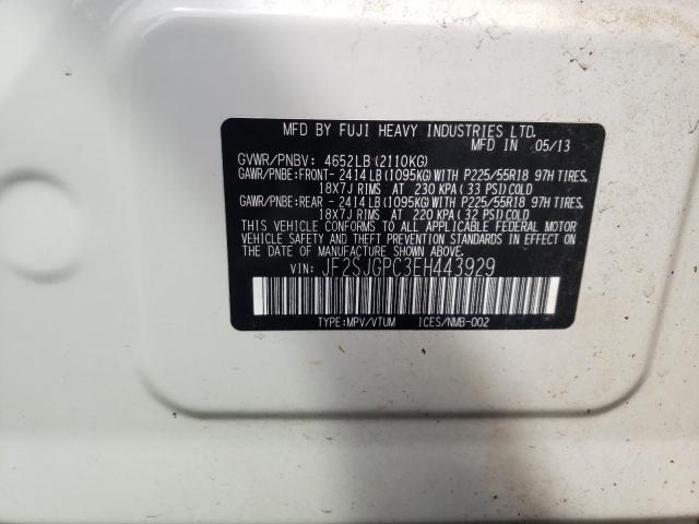 Photo 10 from auction – 2014 SUBARU FORESTER 2 with VIN JF2SJGPC3EH443929