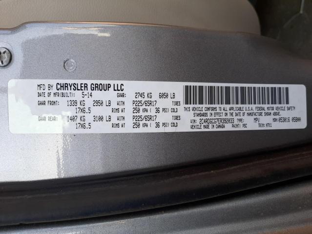 Photo 10 from auction – 2014 DODGE GRAND CARA with VIN 2C4RDGCG7ER392033