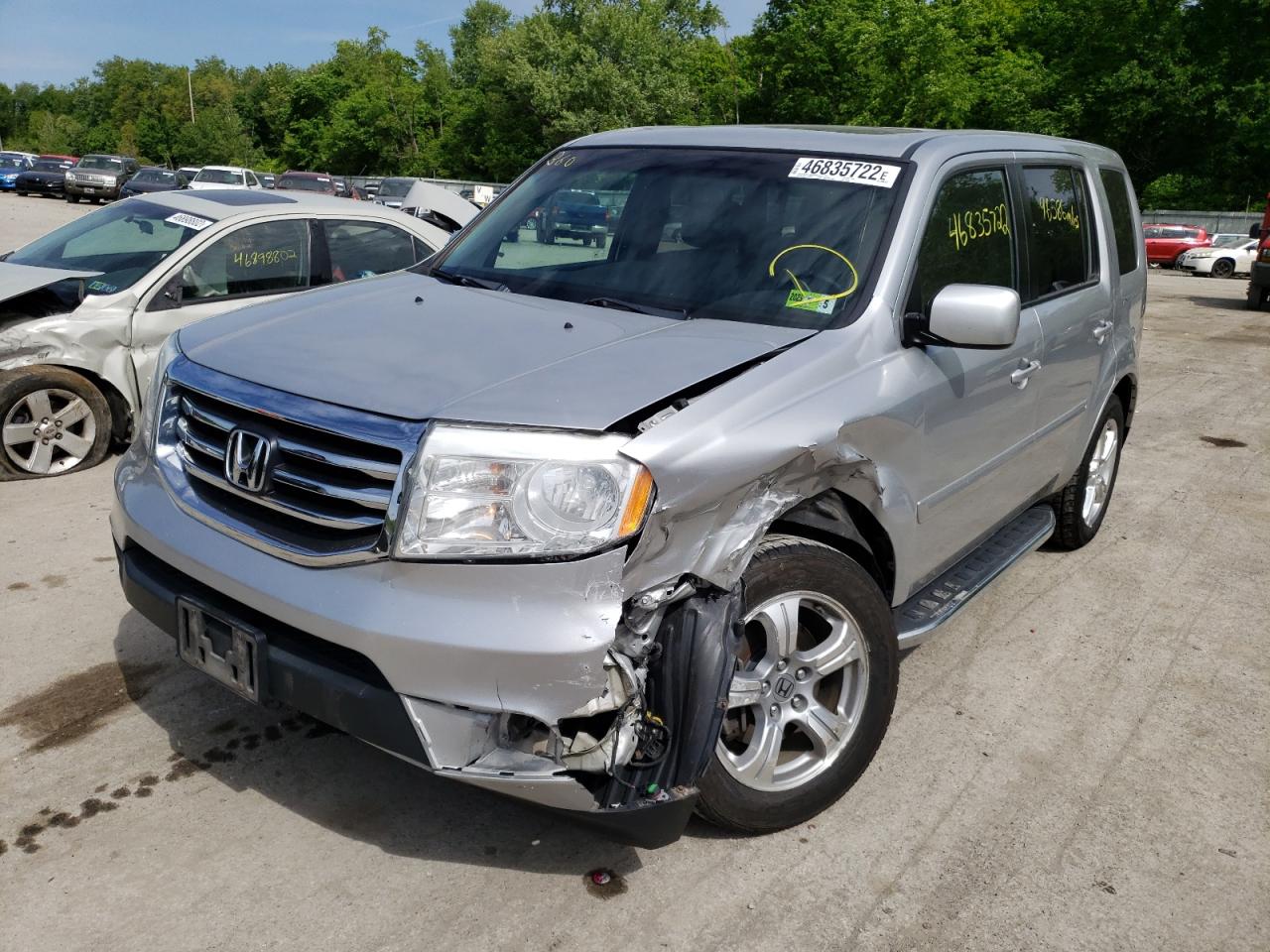 Photo 12 from auction – 2012 HONDA PILOT EXL with VIN 5FNYF4H53CB083888