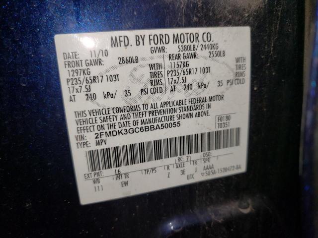 Photo 10 from auction – 2011 FORD EDGE SE with VIN 2FMDK3GC6BBA50055
