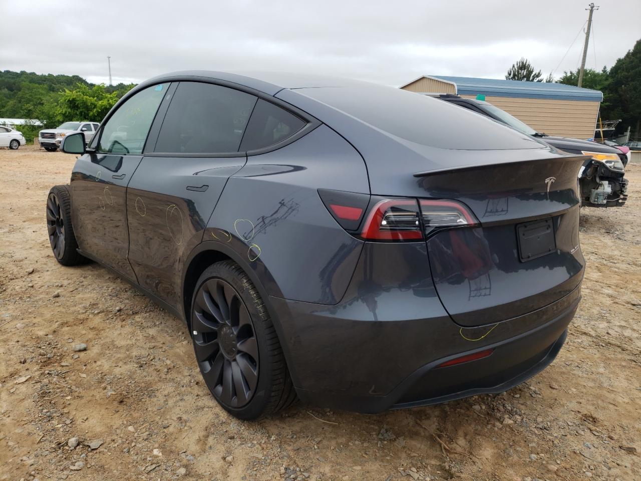 Photo 3 from auction – 2021 TESLA MODEL Y with VIN 5YJYGDEFXMF230333