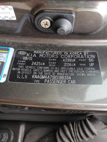 Photo 10 from auction – 2011 KIA OPTIMA LX with VIN KNAGM4A71B5186334