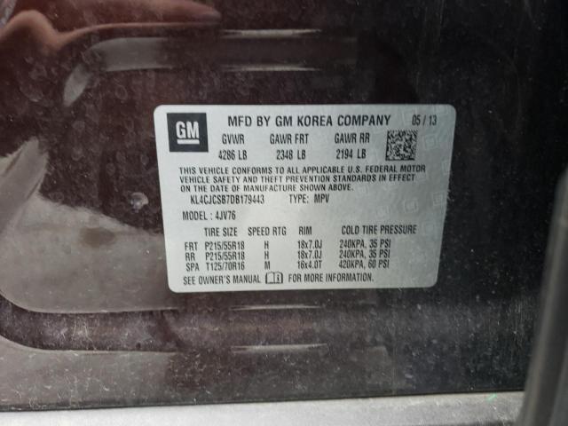 Photo 10 from auction – 2013 BUICK ENCORE with VIN KL4CJCSB7DB179443