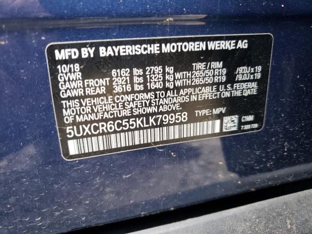 Photo 10 from auction – 2019 BMW X5 XDRIVE4 with VIN 5UXCR6C55KLK79958