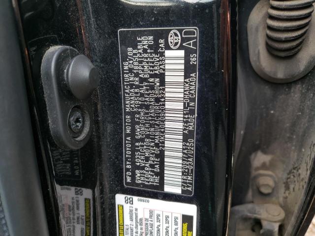 Photo 10 from auction – 2009 TOYOTA COROLLA MA with VIN 2T1KE40E09C014321