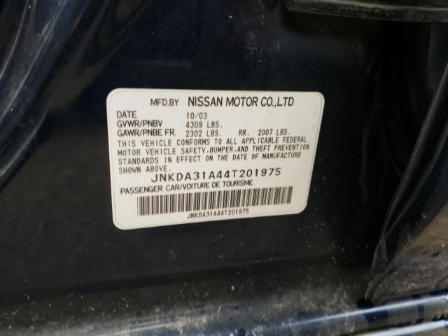 Photo 10 from auction – 2004 INFINITI I35 with VIN JNKDA31A44T201975