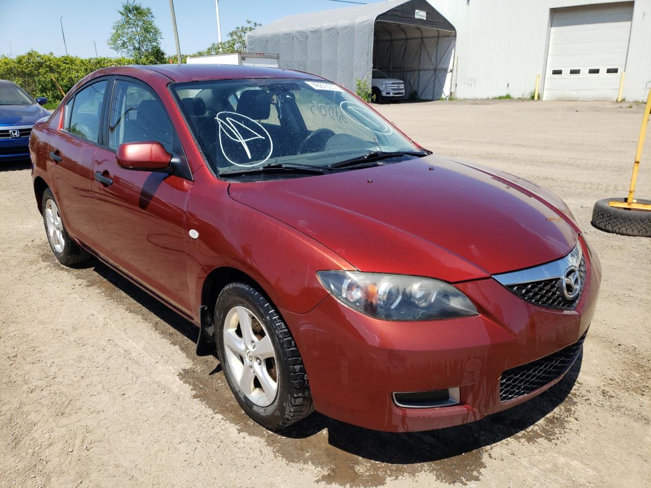 MAZDA 3 I 2008 with VIN JM1BK32F281182117 - Photo from auction