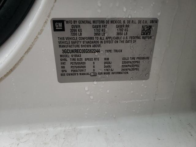 Photo 10 from auction – 2014 CHEVROLET SILVERADO with VIN 3GCUKREC0EG562244