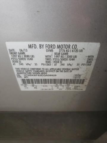 Photo 10 from auction – 2014 FORD EXPLORER L with VIN 1FM5K8F82EGA08929