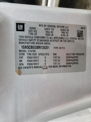 Photo 10 from auction – 2011 CHEVROLET TAHOE C150 with VIN 1GNSCBE03BR126251