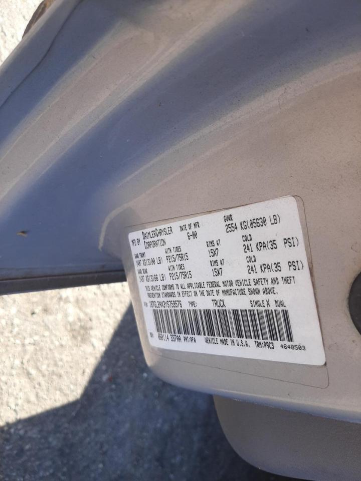 Photo 10 from auction – 2000 DODGE DAKOTA QUA with VIN 1B7GL2AX3YS759576