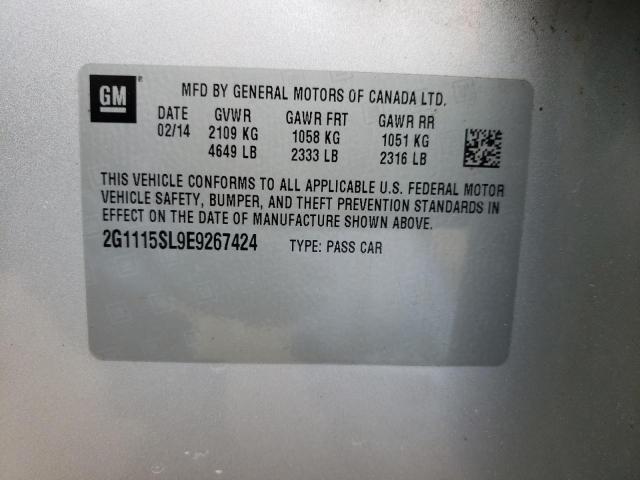 Photo 10 from auction – 2014 CHEVROLET IMPALA LT with VIN 2G1115SL9E9267424