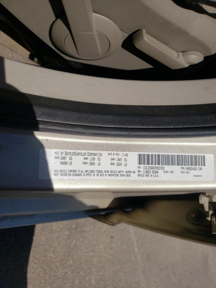 Photo 10 from auction – 2007 CHRYSLER SEBRING with VIN 1C3LC56K67N527231